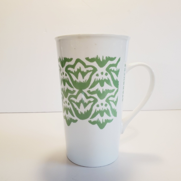 Starbucks Green Floral Design Mug (2016) - Picture 1 of 6